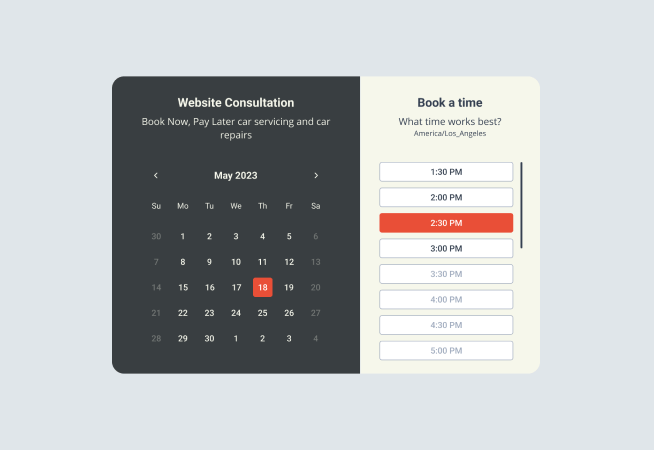 Website Consultation Appointments