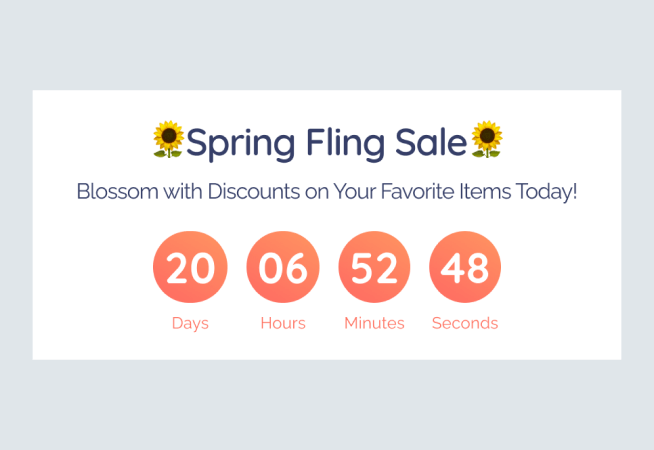 Spring Sale Countdown