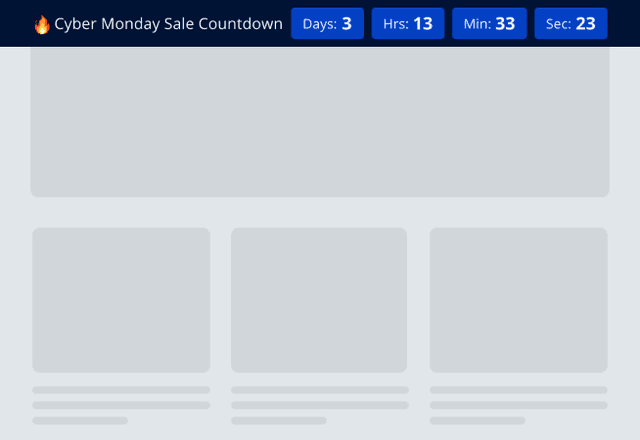 Cyber Monday Countdown