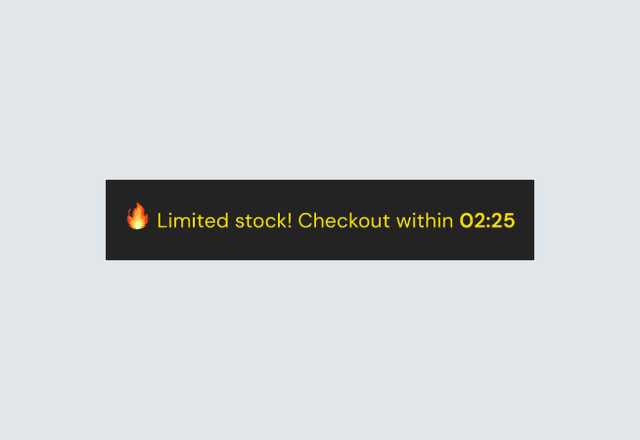 Cart Countdown