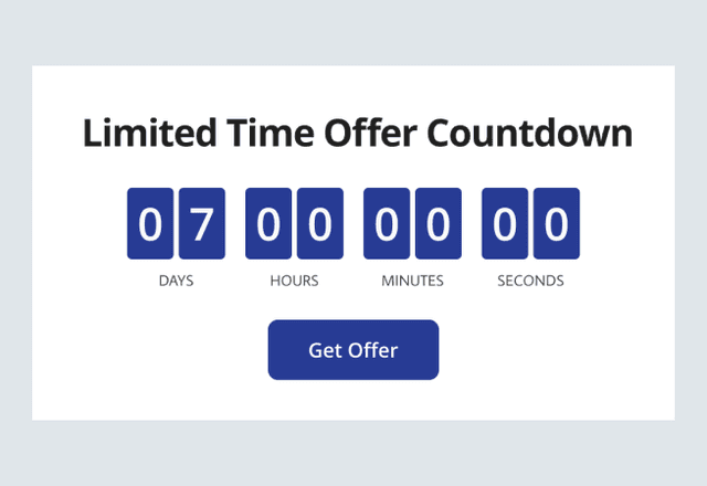 Limited Time Offer Countdown