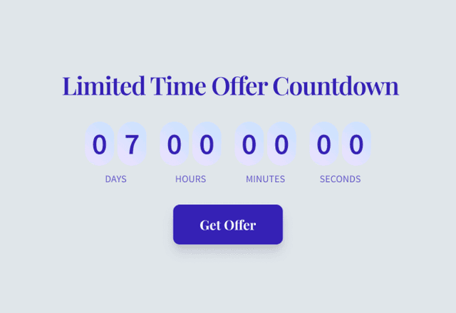 Limited Time Offer Countdown