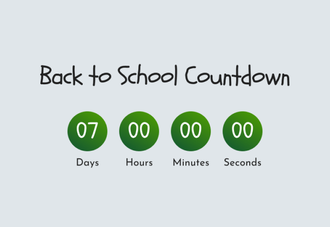 Back to School Countdown