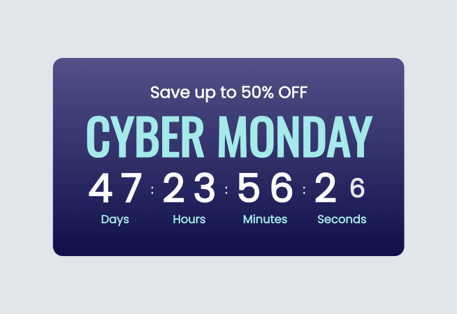 Cyber Monday: Limited Time Discounts