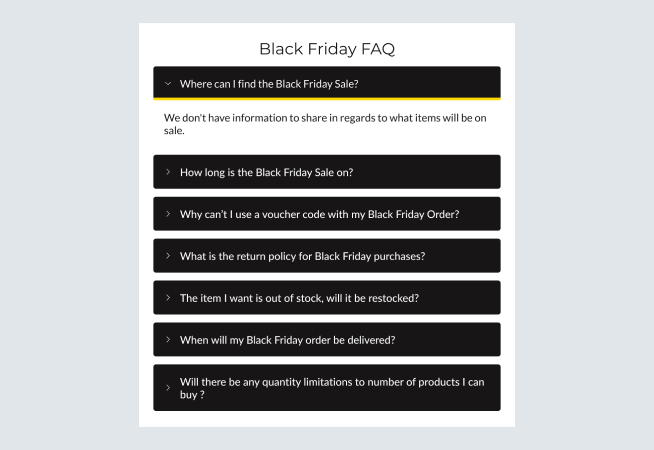 Black Friday FAQ