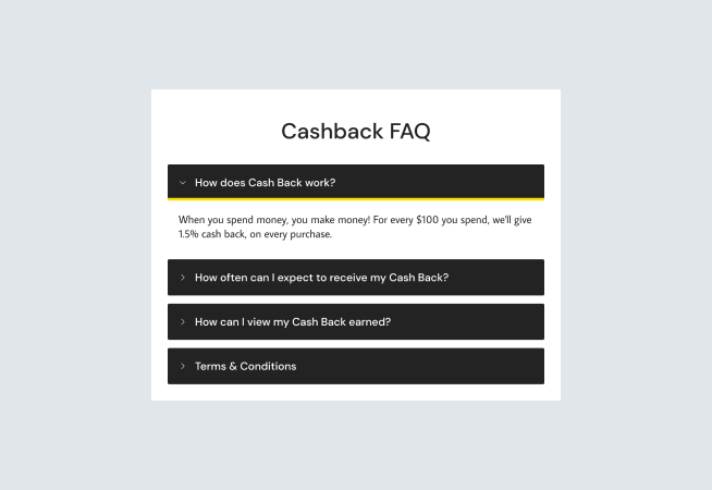 Cashback FAQ