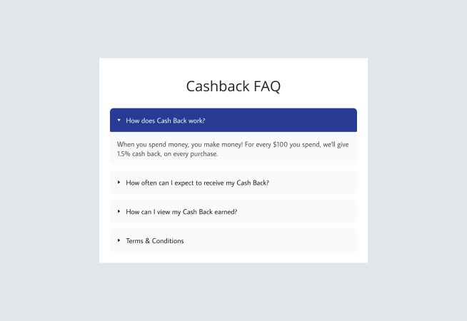 Cashback FAQ