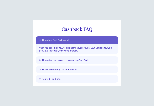Cashback FAQ