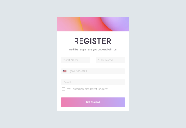 Simple Registration Form