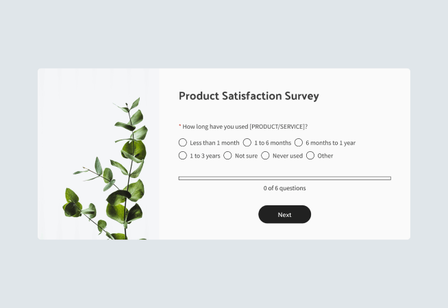 Product Satisfaction Survey