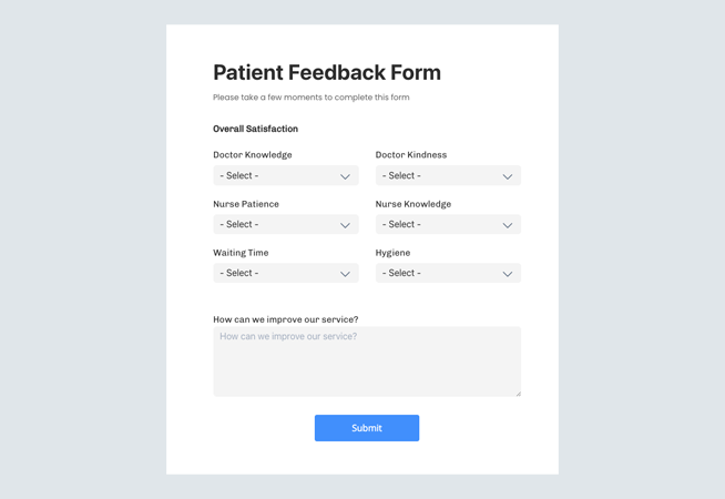 Patient Feedback Form