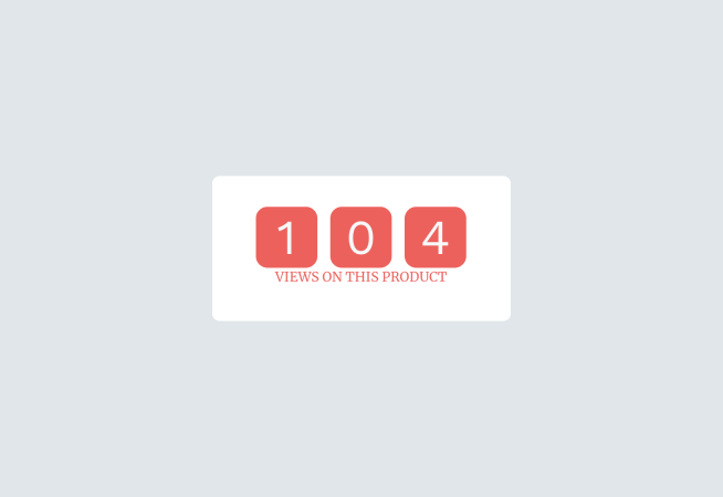 Product Views Hit Counter