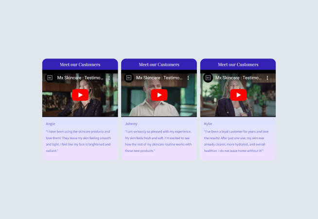 Video Testimonial Gallery