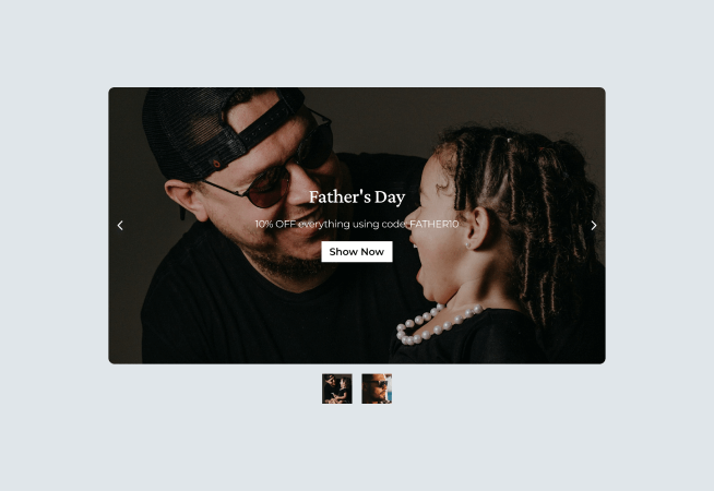 Father’s Day Discount Slider