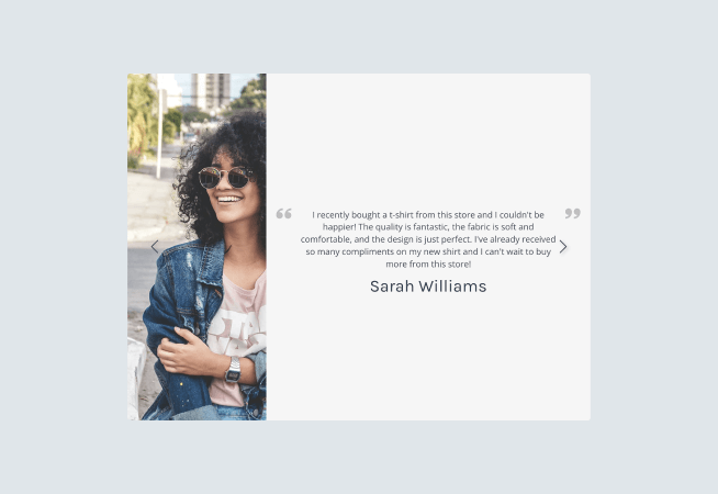 Customer Feedback Slider