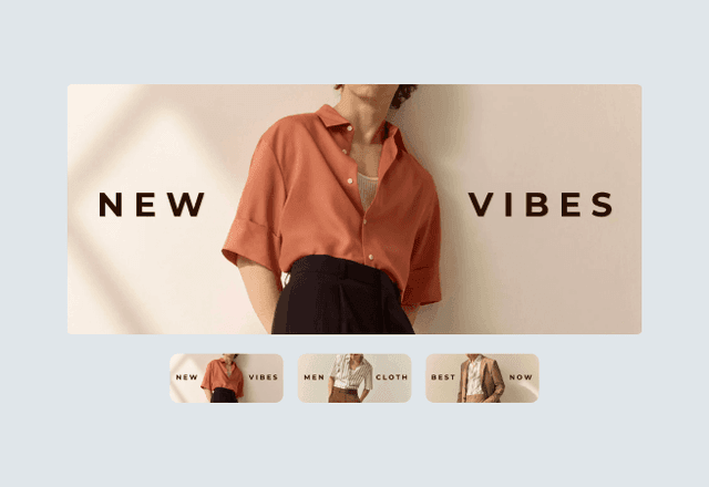 Fashion Lookbook Image Slider