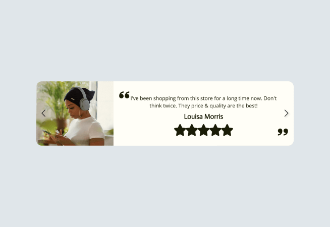 Testimonial - Store Quotes