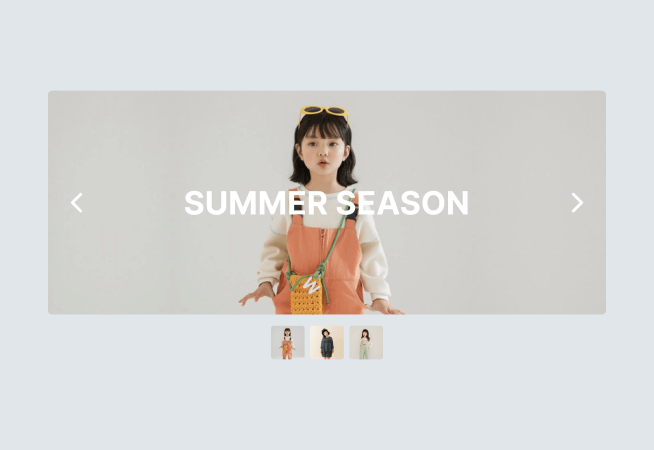 Kids' Clothing Collection Slider