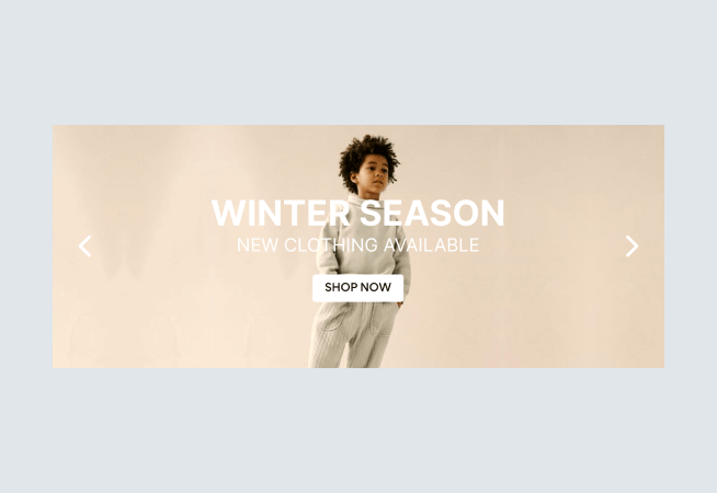 Kids Winter Fashion Slider