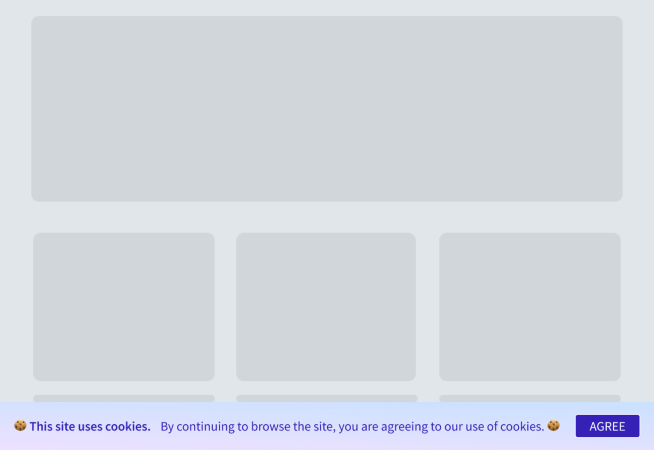 Cookies Consent Notification Bar