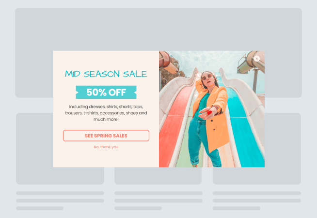 Mid Season Sale Popup