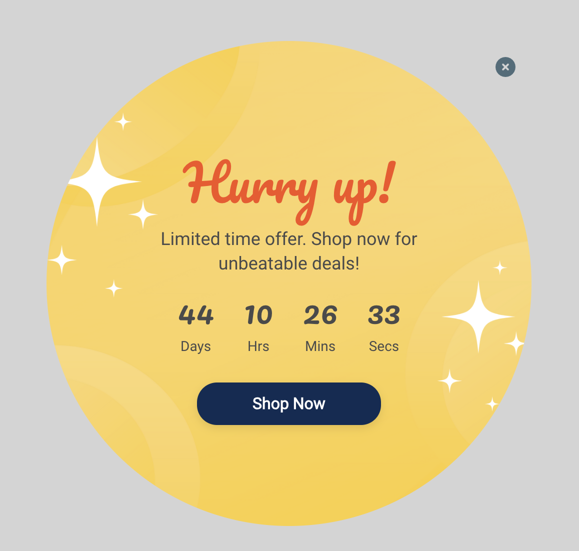 Hurry! Special Offer Popup