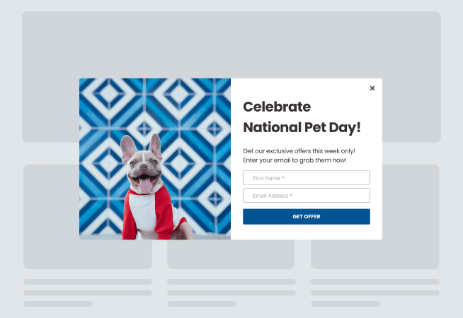 National Pet Day Offer Popup