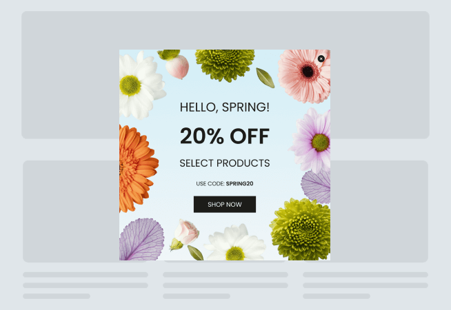 Spring Sale Popup