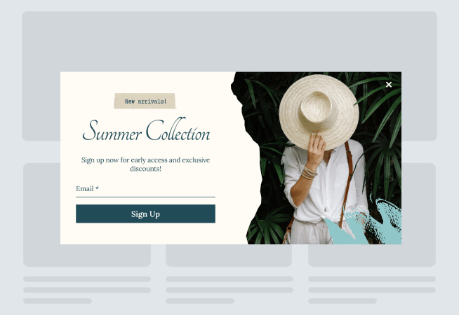 Summer Collection Popup