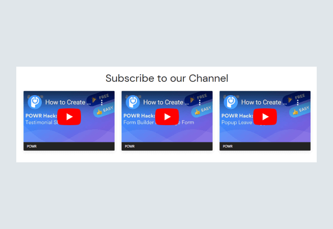 Youtube Feed