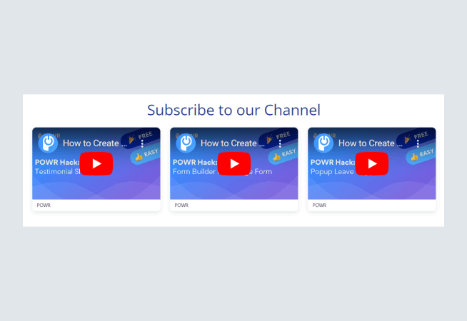 Youtube Feed