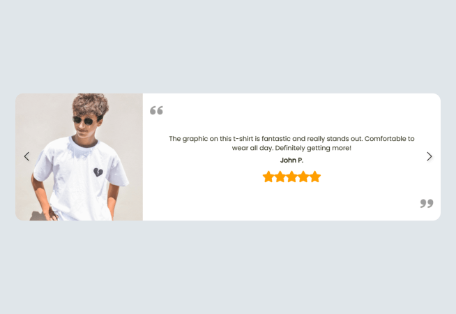 Customer Review Slider