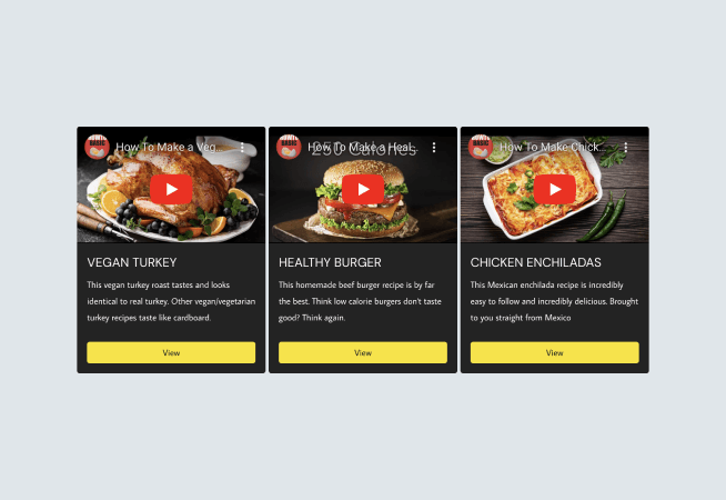 Recipe Video Gallery