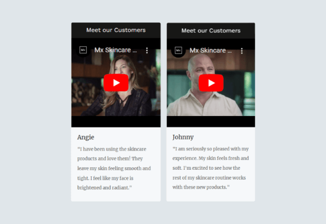 Video Gallery Testimonials