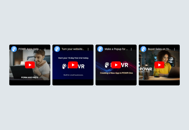 YouTube Video Gallery