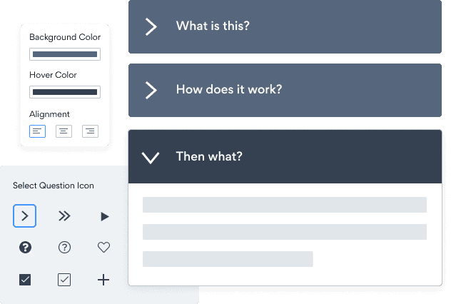 FAQ page