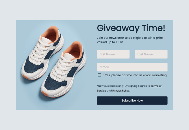 Giveaway Entry Newsletter Form