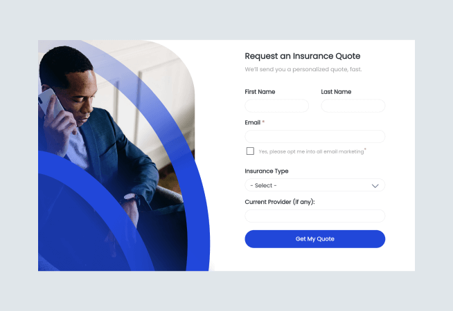 Insurance Quote Lead Form