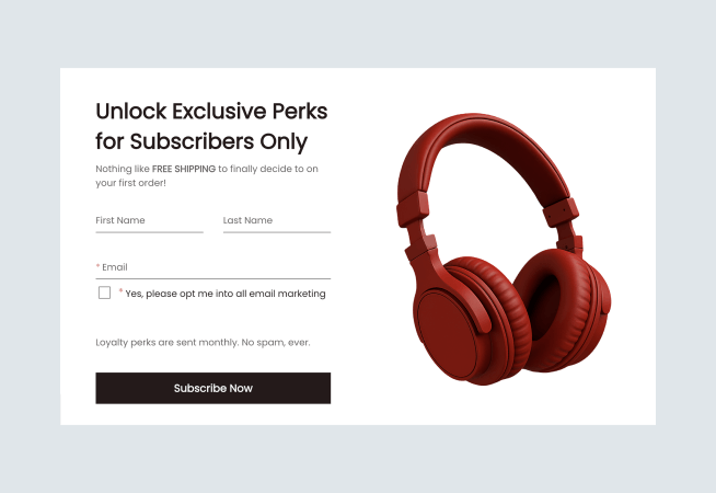 Loyalty Perks Signup Form