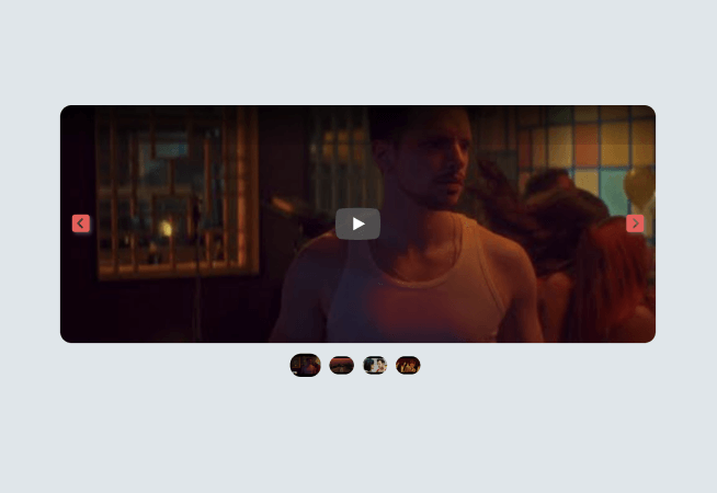 Video Slider - Sunset Orange