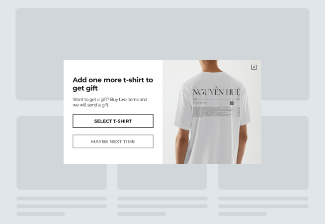 Free Gift Popup