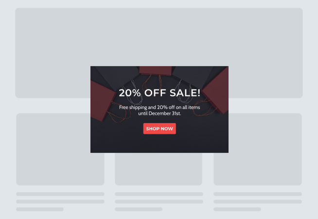 20 Off Popup