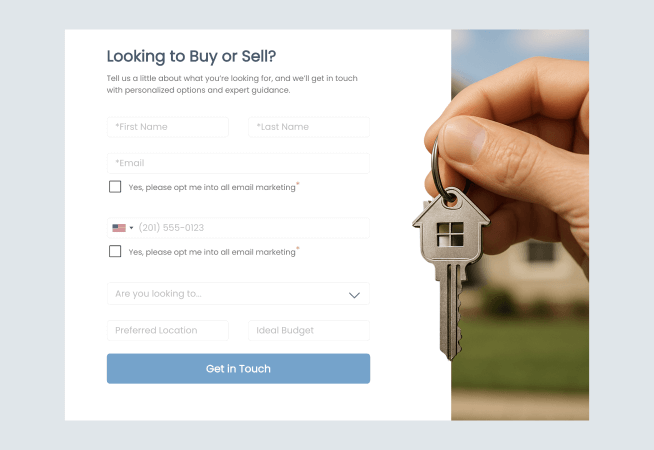 Real Estate Lead Capture Form