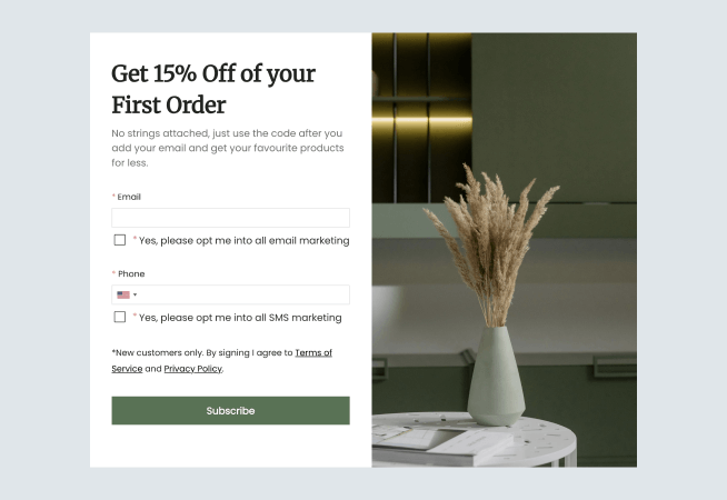 Simple Discount Signup Form