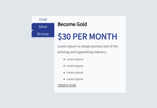 Plan Comparison Tabs