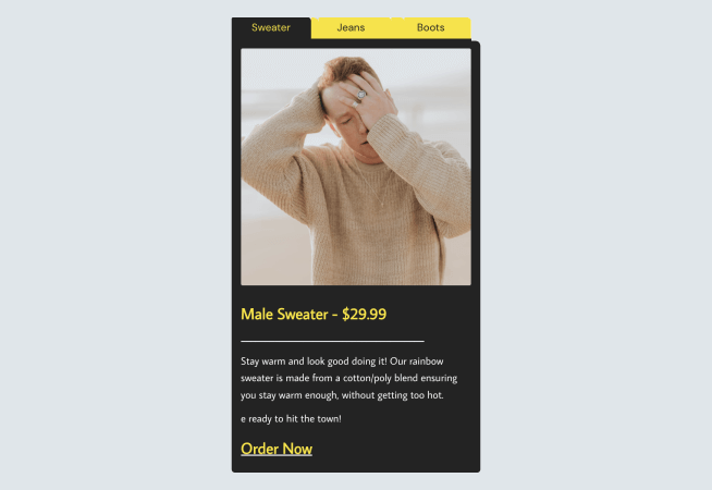 Product Description Tabs