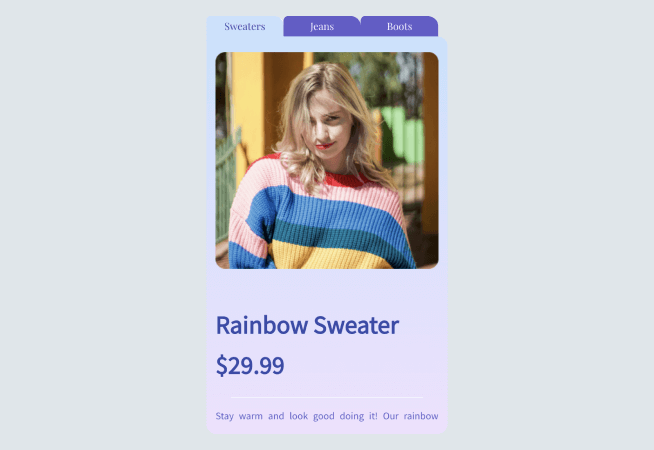 Product Description Tabs