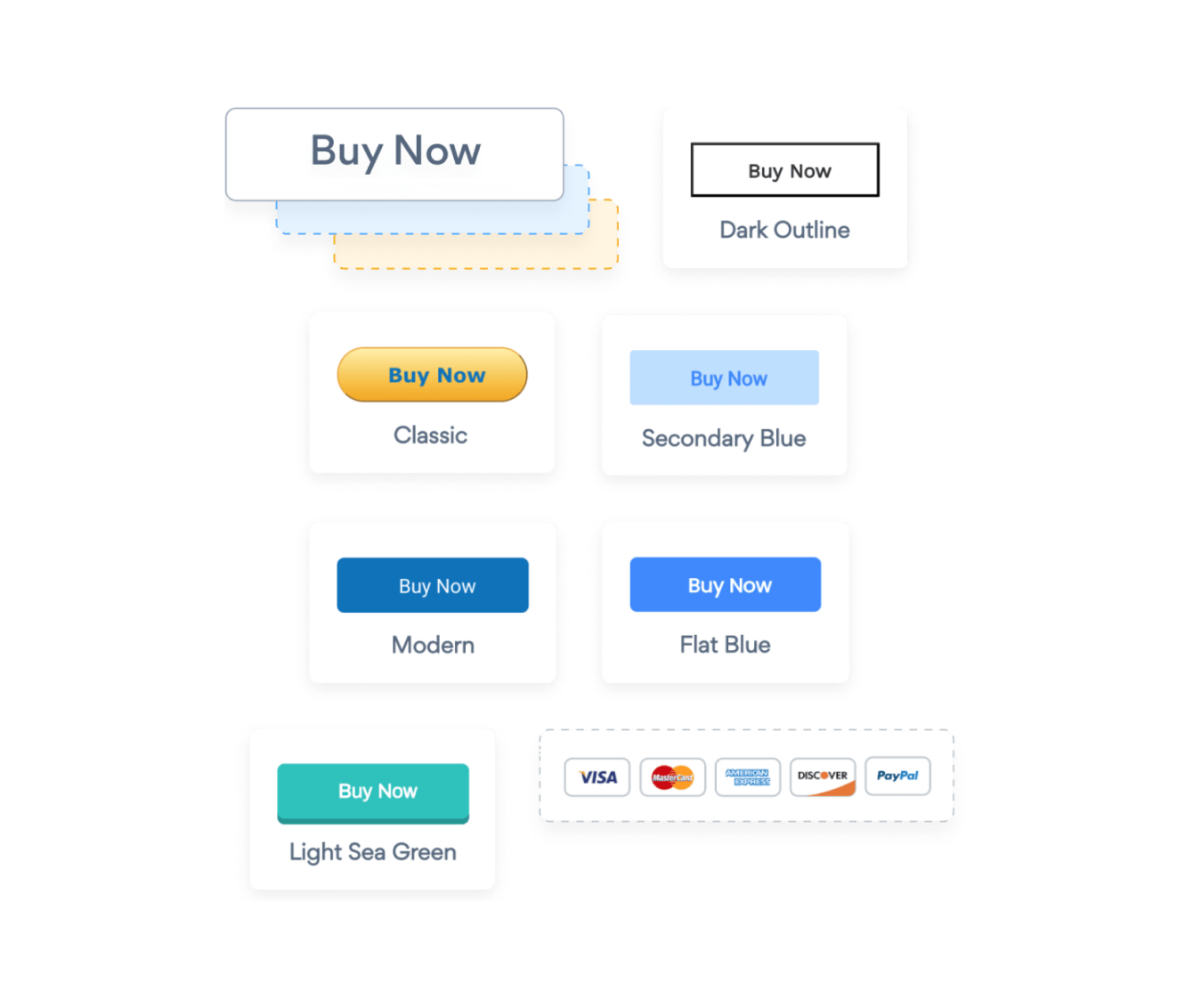 PayPal Button, Donation Button and Buy Now Buttons created with the POWR PayPal Button app.